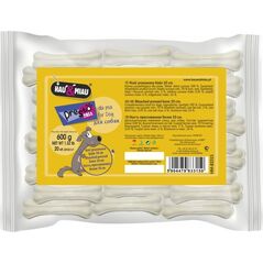 Hau&Miau KOŚĆ PRASOWANA BIAŁA 10cm, 20szt/op, 600g/op, 20opak/karton