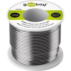 Goobay Cyna lutownicza bezołowiowa 1,5mm 250g (40848)