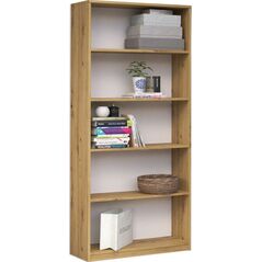 Topeshop REGAŁ 80CM SZAFKA KSIĄŻKI SEGREGATORY DĄB ARTISAN