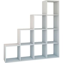 Topeshop REGAŁ KOMOROWY SCHODKOWY POZIOMOWY STEP RS-40 BIEL