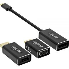 Adapter USB InLine USB-C - DisplayPort Czarny  (64109B)