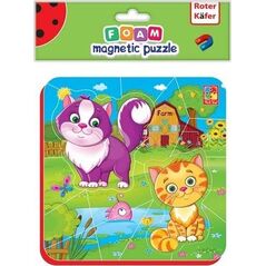 Roter Kafer Miękkie magnetyczne puzzle Kotki na wsi