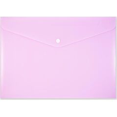 Penmate Koperta na zatrzask A4 PP-113 pastelowa różowa