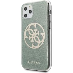 Guess Guess GUHCN65PCUGLKA iPhone 11 Pro Max khaki hard case 4G Circle Glitter