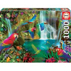 Educa Puzzle 1000 elementów Tropikalne papugi