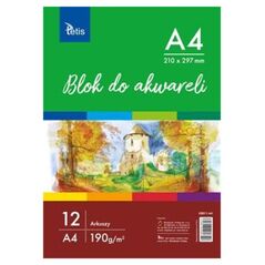 Tetis Blok rysunkowy A4 12k biały