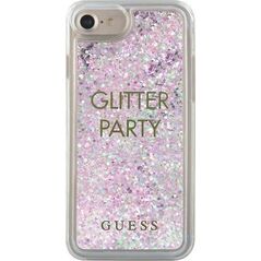 Guess Guess GUHCP7GLUQPU iPhone 6/7/8 fioletowy/purple hard case Liquid Glitter Party
