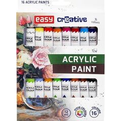 Easy Farba akrylowa 16 kolorów EASY