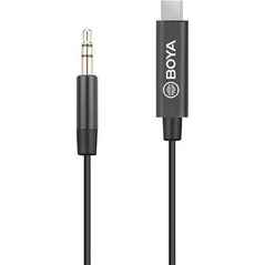 Boya Kabel USB-C - mini Jack 3.5 mm 0.2 m Czarny (BY-K2)
