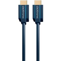 Kabel Clicktronic HDMI - HDMI 1m granatowy (40988)