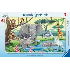Ravensburger Puzzle 15 Afrykańskie zwierzęta