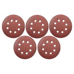 Dedra Krążek ścierny 40gr, 125mm, rzep, kpl 5szt