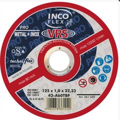 Techniflex TARCZA WYPUKŁA T27 125*1.0*22 A60TBF-VRS