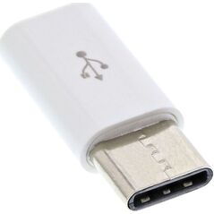 Adapter USB InLine microUSB - USB Biały  (33303I)