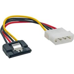 InLine Molex - SATA, 0.3m, Wielokolorowy (29670D)