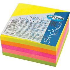 Centrum NOTES SAMOPRZYLEPNY CENTRUM 38X38MM 180 KARTEK 5 KOLORÓW NEONOWYCH
