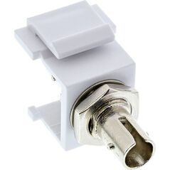 InLine InLine Keystone Światłowodowy Adapter Snap-in biały, simplex ST / ST, MM, ceramiczna tuleja