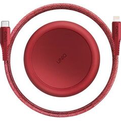 Kabel USB Uniq Lightning - USB-C 1.2 m Czerwony (UNIQ130RED)