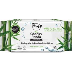 Cheeky Panda Chusteczki bambusowe nawilżane dla dzieci 64 szt.