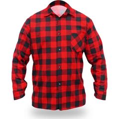 Dedra koszula flanelowa czerwona, rozmiar L, 100% bawełna (BH51F1-L)