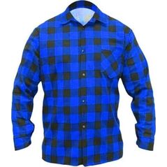 Dedra koszula flanelowa niebieska, rozmiar XXL, 100% bawełna (BH51F2-XXL)