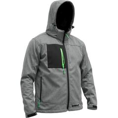 Dedra kurtka softshell z kapturem rozmiar S, 96% poliester+4% elastan (BH61KS-S)