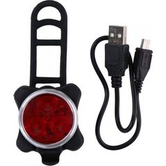 Dunlop Tylne światło rwerowe 3 LED SMD DUNLOP z ładowaniem USB