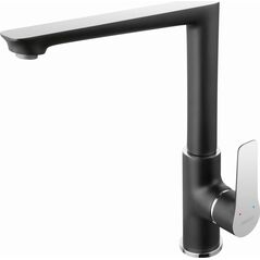 Bateria kuchenna Ferro BDR4BLC BATERIA ADORE ZLEWOZMYW. 1-OTW. CZARNY-CHROM // BF.BDR4BLC