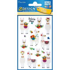 Zdesign Naklejki brokatowe - Alpaki