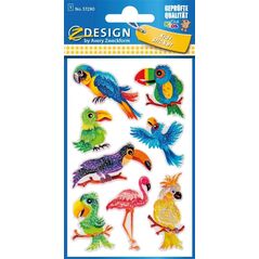 Zdesign Naklejki brokatowe - Ptaki