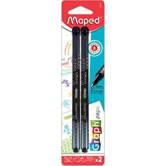 Maped Cienkopis Graph Peps Deco czarny 2szt MAPED