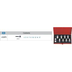King Tony KT KPL.NAS.IM.1/2" 9cz. 4-17mm/KASETA... KT4120PR