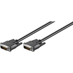 Kabel Goobay DVI-D - DVI-D 1.8m czarny (533452)