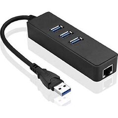 HUB USB MicroConnect 1x RJ-45  + 3x USB-A 3.0 (MC-USB3.0HUBWETH)