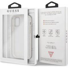 Guess Guess GUHCN65PCGLSI iPhone 11 Pro Max srebrny/silver hard case Glitter