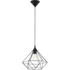 Lampa wisząca EGLO Lampa wisząca druciana Eglo Tarbes 1x60W E27 czarna 94188