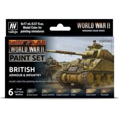 Vallejo Zestaw Farb Vallejo WWII British Armour Infantry uniwersalny