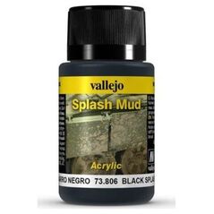 Vallejo Splash Mud Black efekt Błota Vallejo uniwersalny