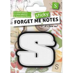IF Forget me sticky notes kart samoprzylepne litera S