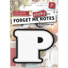 IF Forget me sticky notes kart samoprzylepne litera P