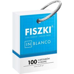 Cztery Głowy Fiszki in blanco. 100 kartoników w kratkę