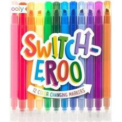 Kolorowe Baloniki Flamastry zmieniające kolor Switch-Eroo 12 sztuk