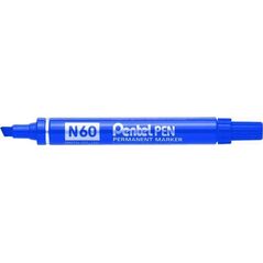 Marker ścięty N60 niebieski (12szt) PENTEL