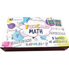 Creativo Fun Card Math (ułamki zwykłe, ułamki dziesiętne)