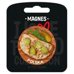 Pan Dragon Magnes Polska chleb ze smalcem - i love poland C