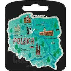 Pan Dragon Magnes Polska zielona - i love poland A
