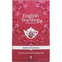 English Tea Sho Herbatka ziołowa Rooibos,Acai i granat (20x1,5) BIO 30 g