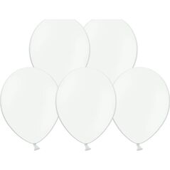 Party Deco Balony lateksowe pastelowe białe - duże - 10 szt. uniwersalny