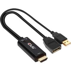 Adapter AV Club 3D DisplayPort - HDMI czarny (CAC-1331)