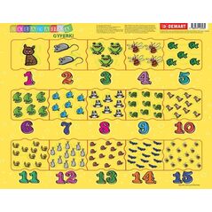 Demart Puzzle ramkowe - Cyferki dla dzieci